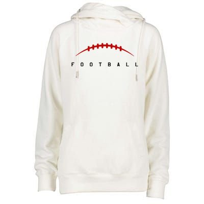 Football Sport Lover Gift Womens Funnel Neck Pullover Hood