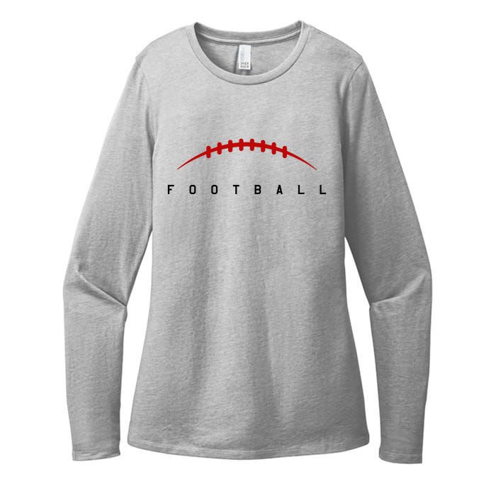 Football Sport Lover Gift Womens CVC Long Sleeve Shirt