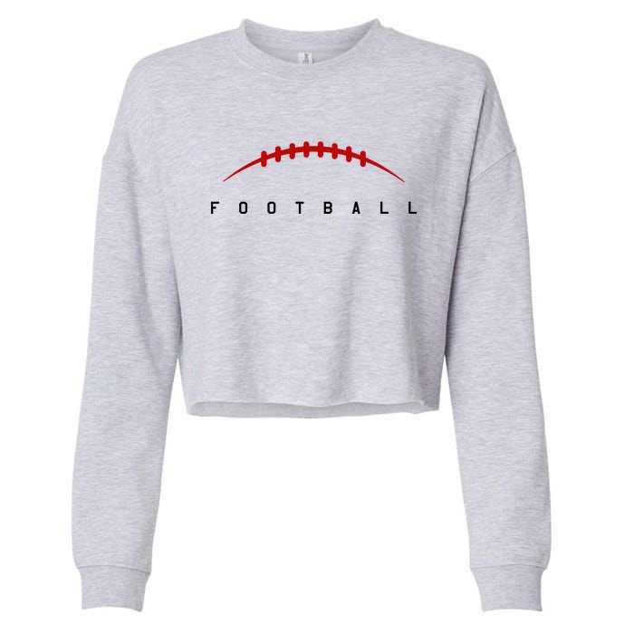 Football Sport Lover Gift Cropped Pullover Crew