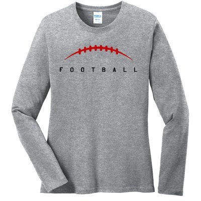 Football Sport Lover Gift Ladies Long Sleeve Shirt