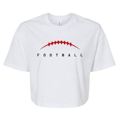 Football Sport Lover Gift Bella+Canvas Jersey Crop Tee