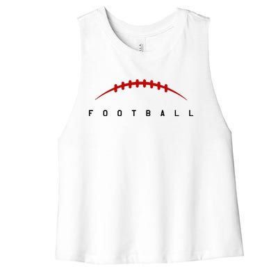 Football Sport Lover Gift Women's Racerback Cropped Tank