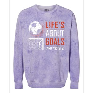 Funny Soccer Lover N Soccer Player Fans Coaches Cool Gift Colorblast Crewneck Sweatshirt