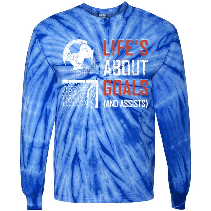 Funny Soccer Lover N Soccer Player Fans Coaches Cool Gift Tie-Dye Long Sleeve Shirt