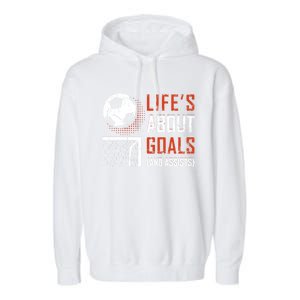 Funny Soccer Lover N Soccer Player Fans Coaches Cool Gift Garment-Dyed Fleece Hoodie