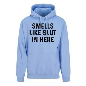 Funny Smells Like Slut In Here Gift Offensive Funny Adult Humor Gift Unisex Surf Hoodie