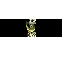 Fishing Stop Looking At My Bass Lake Novelty Bumper Sticker