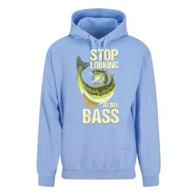 Fishing Stop Looking At My Bass Lake Novelty Unisex Surf Hoodie