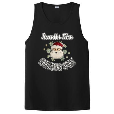 Funny Smells Like Christmas Spirit Santa Snowflake Funny Gift PosiCharge Competitor Tank