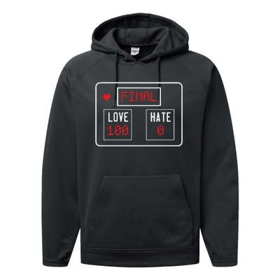 Final Score Love Wins Performance Fleece Hoodie