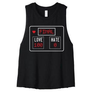 Final Score Love Wins Women's Racerback Cropped Tank