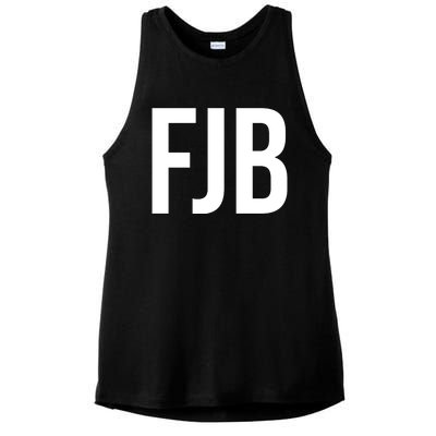 FJB Simple Logo (F!ck Joe Biden) Ladies PosiCharge Tri-Blend Wicking Tank