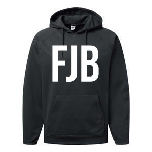 FJB Simple Logo (F!ck Joe Biden) Performance Fleece Hoodie