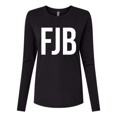 FJB Simple Logo (F!ck Joe Biden) Womens Cotton Relaxed Long Sleeve T-Shirt