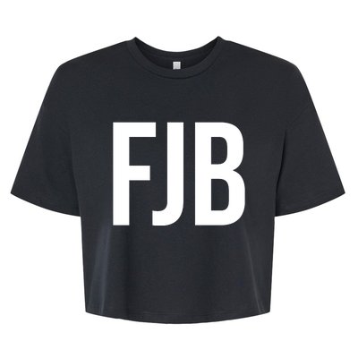 FJB Simple Logo (F!ck Joe Biden) Bella+Canvas Jersey Crop Tee