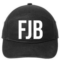 FJB Simple Logo (F!ck Joe Biden) 7-Panel Snapback Hat