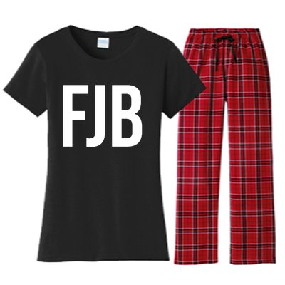 FJB Simple Logo (F!ck Joe Biden) Women's Flannel Pajama Set