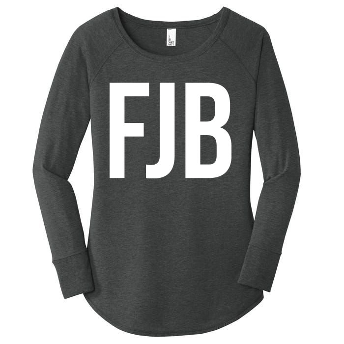 FJB Simple Logo (F!ck Joe Biden) Women's Perfect Tri Tunic Long Sleeve Shirt