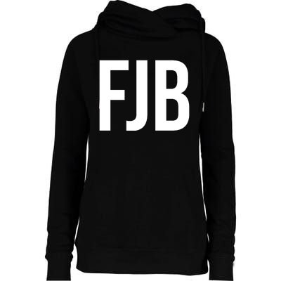 FJB Simple Logo (F!ck Joe Biden) Womens Funnel Neck Pullover Hood