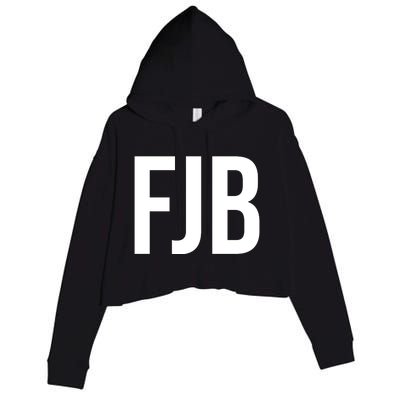 FJB Simple Logo (F!ck Joe Biden) Crop Fleece Hoodie