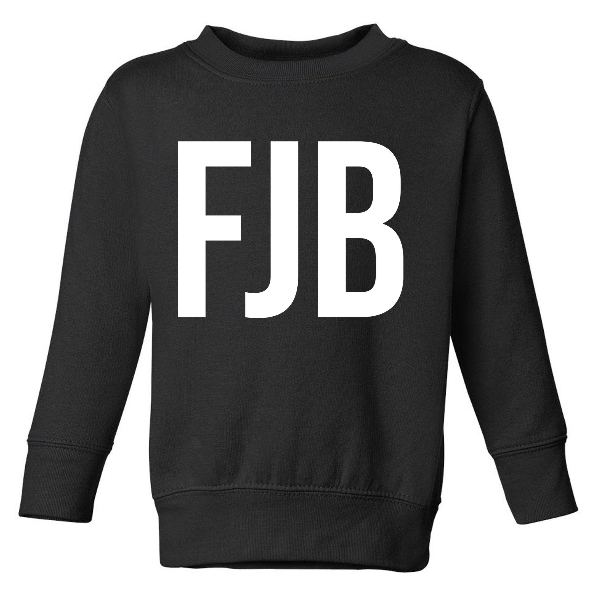 FJB Simple Logo (F!ck Joe Biden) Toddler Sweatshirt