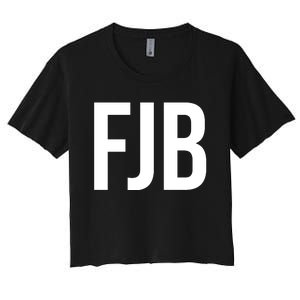 FJB Simple Logo (F!ck Joe Biden) Women's Crop Top Tee