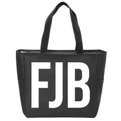 FJB Simple Logo (F!ck Joe Biden) Zip Tote Bag