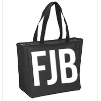FJB Simple Logo (F!ck Joe Biden) Zip Tote Bag