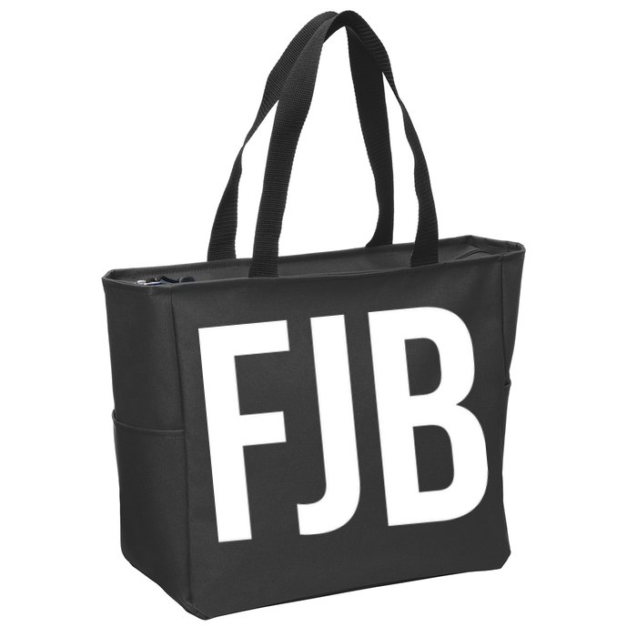 FJB Simple Logo (F!ck Joe Biden) Zip Tote Bag