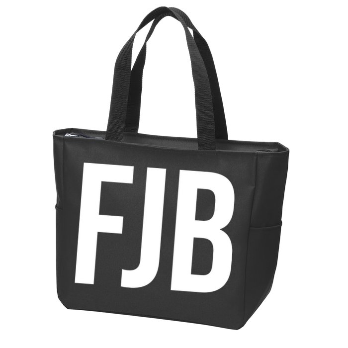 FJB Simple Logo (F!ck Joe Biden) Zip Tote Bag
