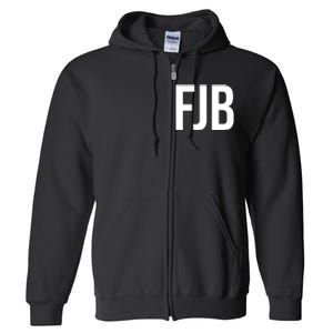 FJB Simple Logo (F!ck Joe Biden) Full Zip Hoodie