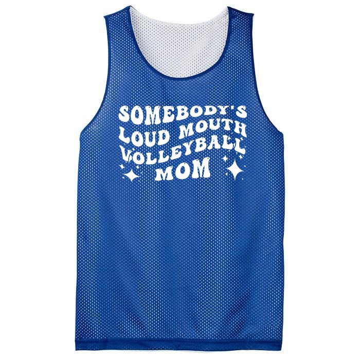 Funny Somebody's Loud Mouth Volleyball Mom Mother's Day Gift Mesh Reversible Basketball Jersey Tank