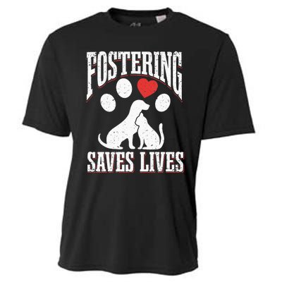 Fostering Saves Lives Rescue Cat Rescue Dog Animal Rescue Cooling Performance Crew T-Shirt