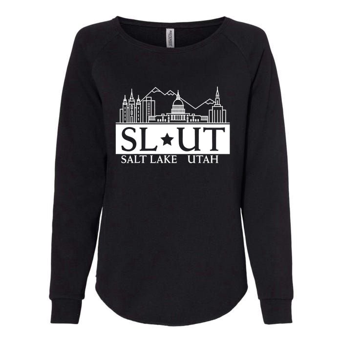 Funny Salt Lake City Utah UT Hometown Home State Pride Womens California Wash Sweatshirt