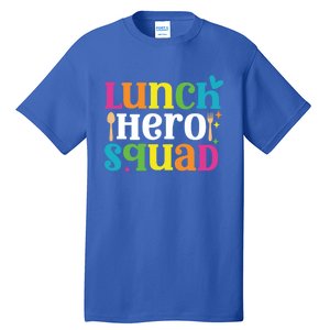 Funny School Lunch Hero Squad Funny Cafeteria Workers Cute Gift Tall T-Shirt