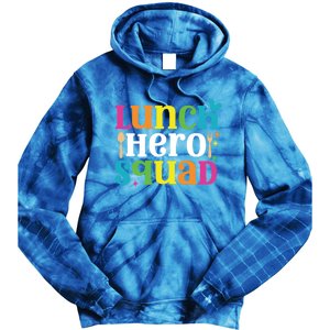 Funny School Lunch Hero Squad Funny Cafeteria Workers Cute Gift Tie Dye Hoodie