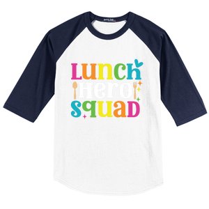 Funny School Lunch Hero Squad Funny Cafeteria Workers Cute Gift Baseball Sleeve Shirt