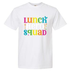 Funny School Lunch Hero Squad Funny Cafeteria Workers Cute Gift Garment-Dyed Heavyweight T-Shirt