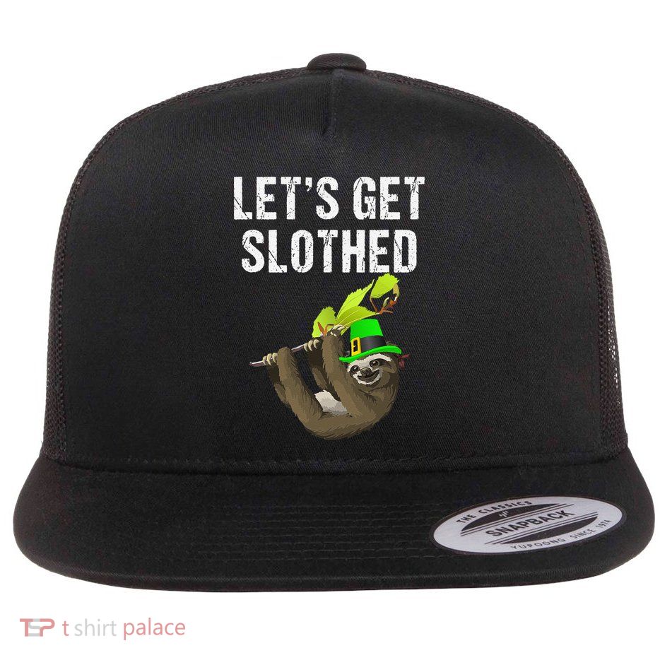 Funny Sloth Lovers Saint Patrick's Day Gift Flatbill Hat