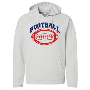 Football Sport Lover Gift Performance Fleece Hoodie