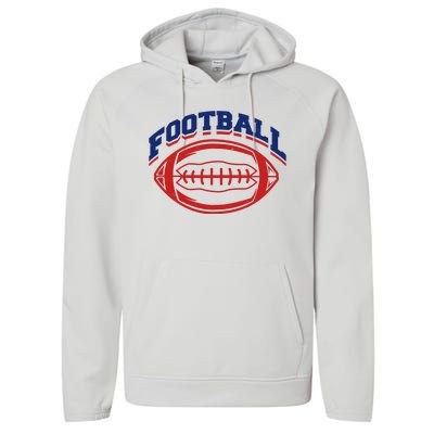 Football Sport Lover Gift Performance Fleece Hoodie