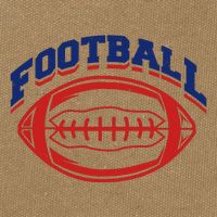 Football Sport Lover Gift Cotton Canvas Backpack