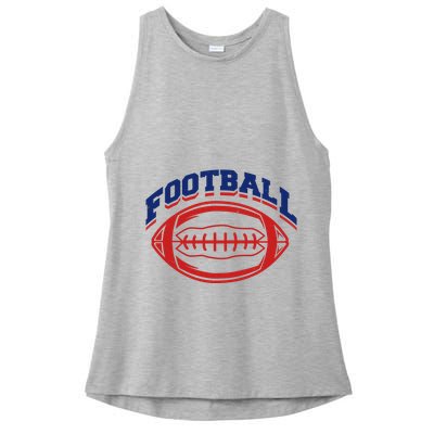 Football Sport Lover Gift Ladies PosiCharge Tri-Blend Wicking Tank