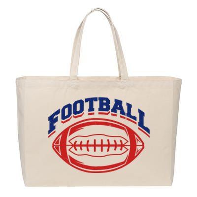 Football Sport Lover Gift Cotton Canvas Jumbo Tote