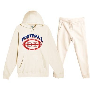 Football Sport Lover Gift Premium Hooded Sweatsuit Set