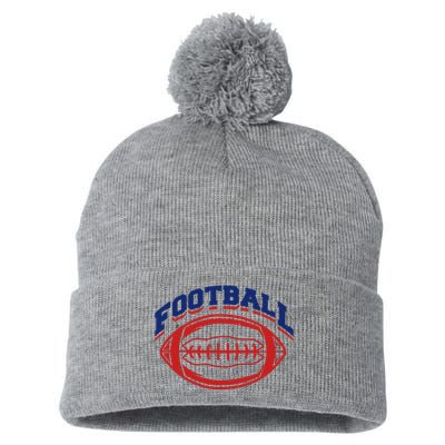 Football Sport Lover Gift Pom Pom 12in Knit Beanie