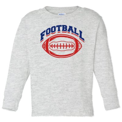 Football Sport Lover Gift Toddler Long Sleeve Shirt