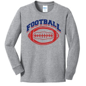 Football Sport Lover Gift Kids Long Sleeve Shirt