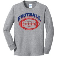 Football Sport Lover Gift Kids Long Sleeve Shirt