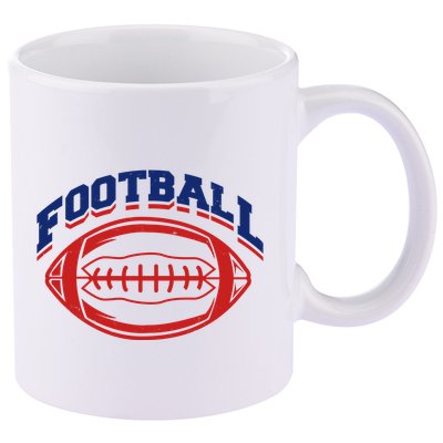 Football Sport Lover Gift 11oz C Handle Ceramic Mug